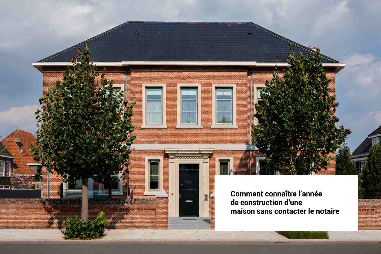 connaitre l'année de construction d'une maison