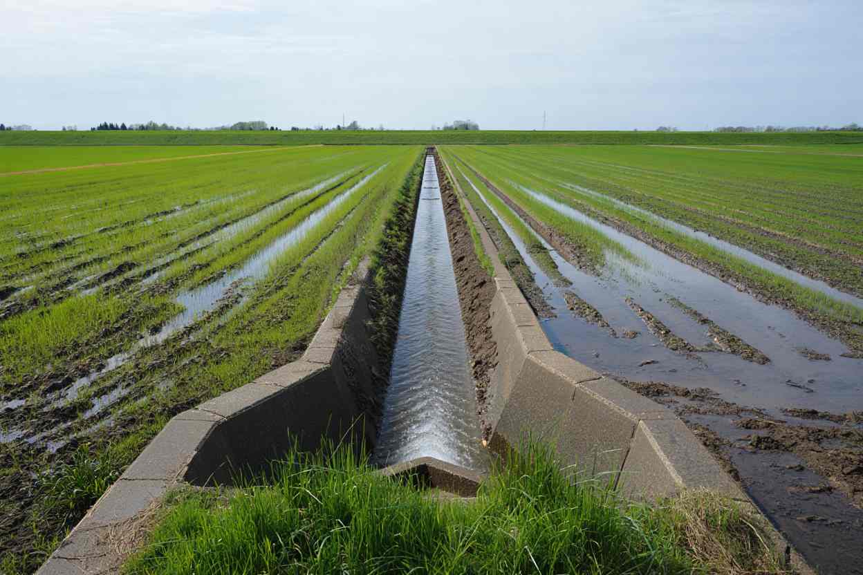 drainer un terrain gorgé d'eau